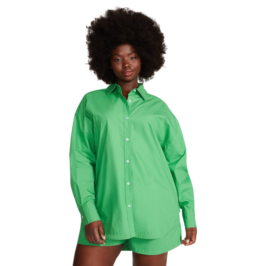 Green Steve Madden Poppy Top Women\'s Shirts | PH 3159UNT